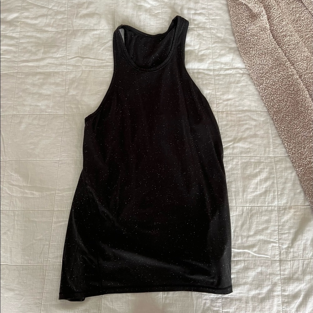 Lululemon Speckled Black Tie Tank